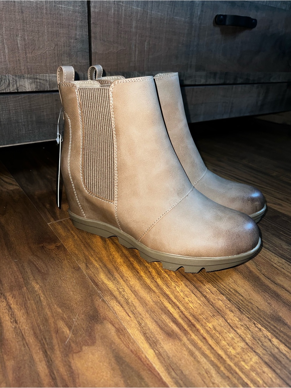 Women’s Taupe Chelsea Ankle Boots - Comfortable Everyday Style